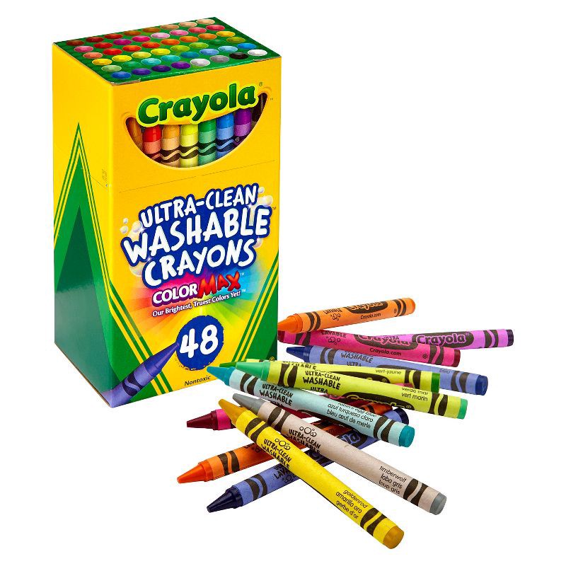 slide 2 of 4, Crayola 48ct UltraClean Crayons Washable, 48 ct