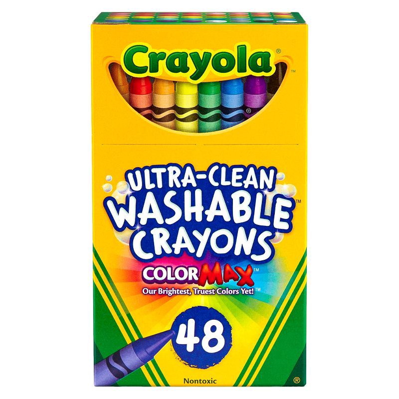 slide 1 of 4, Crayola 48ct UltraClean Crayons Washable, 48 ct