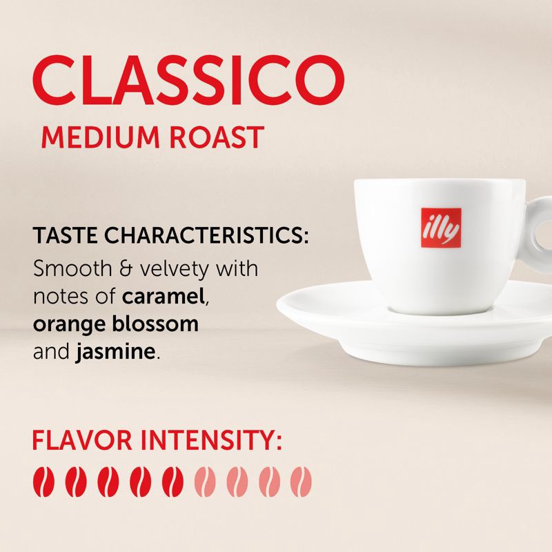 slide 3 of 9, Illy Classico Medium Roast Espresso Ground Coffee - 8.8oz, 8.8 oz