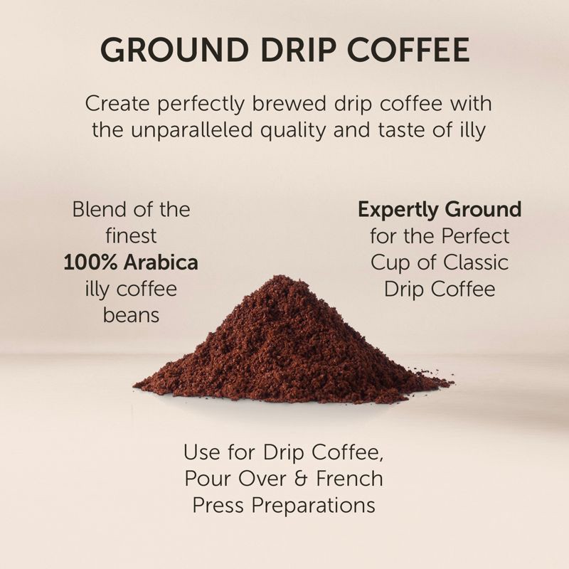 slide 6 of 9, Illy Classico Medium Roast Ground Drip Coffee - 8.8oz, 8.8 oz