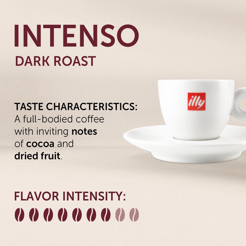 slide 2 of 9, Illy Intenso Dark Roast Espresso Ground Coffee - 8.8oz, 8.8 oz