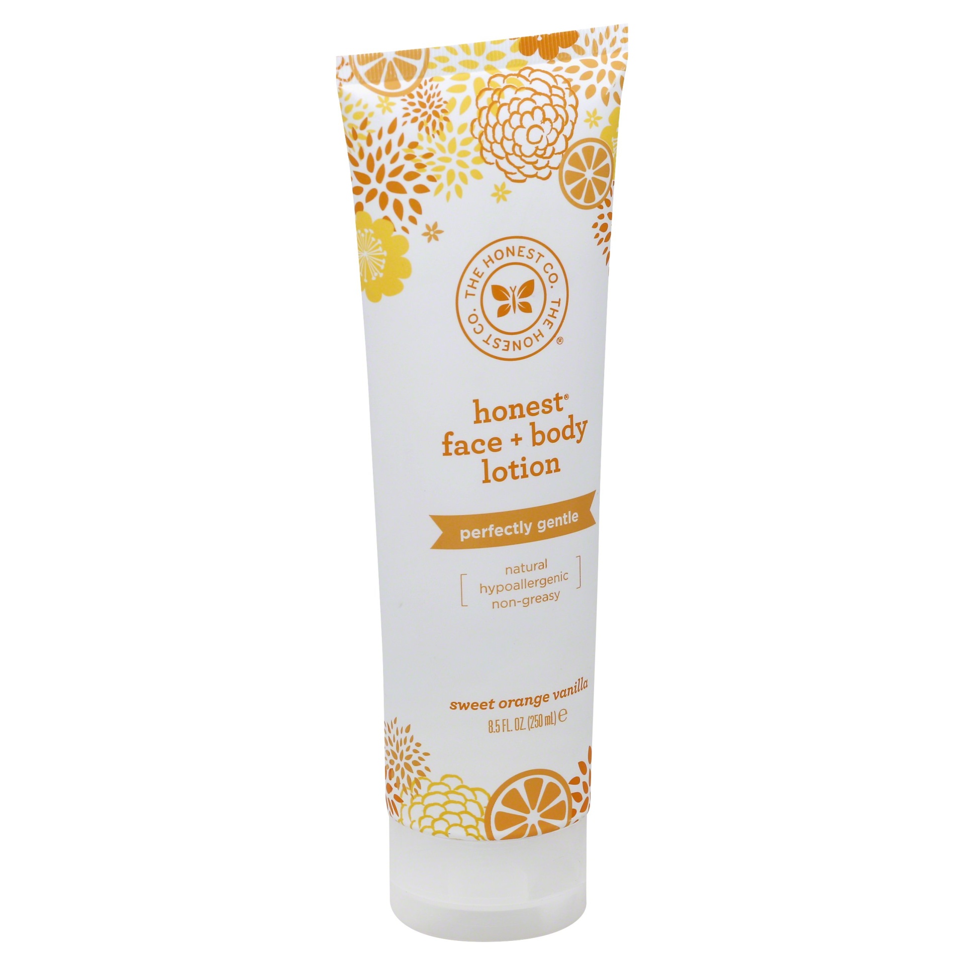 slide 1 of 3, Honest Company Face & Body Lotion - Sweet Orange Vanilla, 8.5 fl oz