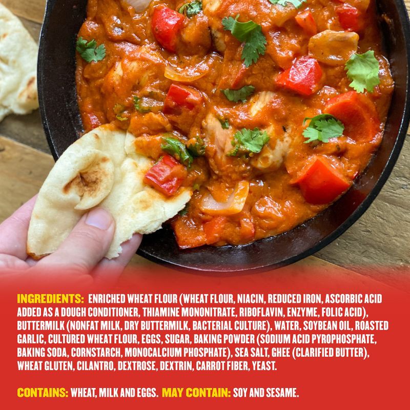 slide 4 of 7, StonefireRoasted Garlic Naan Bread - 8.8oz/2ct, 2 ct; 8.8 oz