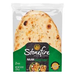 Stonefire Roasted Garlic Naan Bread - 8.8oz/2ct