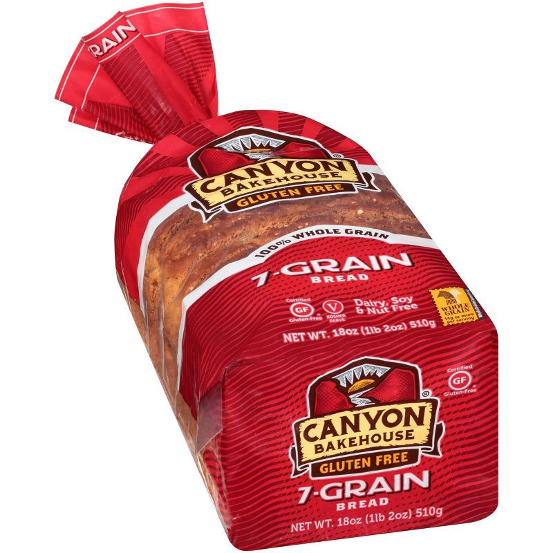slide 3 of 10, Canyon Bakehouse Gluten Free 7 Grain Bread - 18oz, 18 oz
