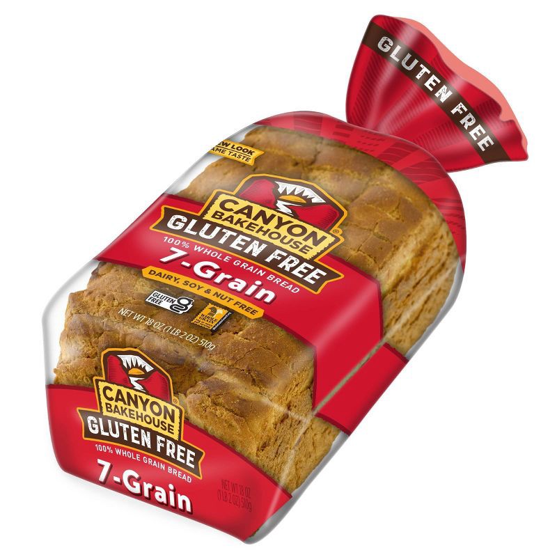 slide 6 of 10, Canyon Bakehouse Gluten Free 7 Grain Bread - 18oz, 18 oz