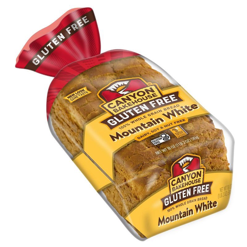 slide 4 of 7, Canyon Bakehouse Gluten Free Mountain White Bread - 18oz, 18 oz