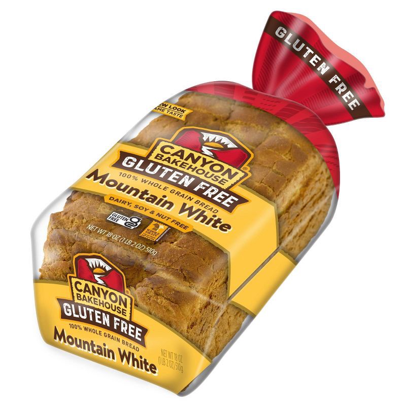 slide 5 of 7, Canyon Bakehouse Gluten Free Mountain White Bread - 18oz, 18 oz