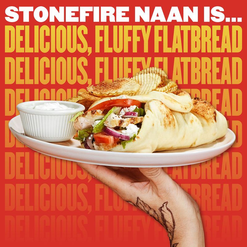 slide 3 of 7, Stonefire Original Naan Bread - 8.8oz/2ct, 2 ct; 8.8 oz