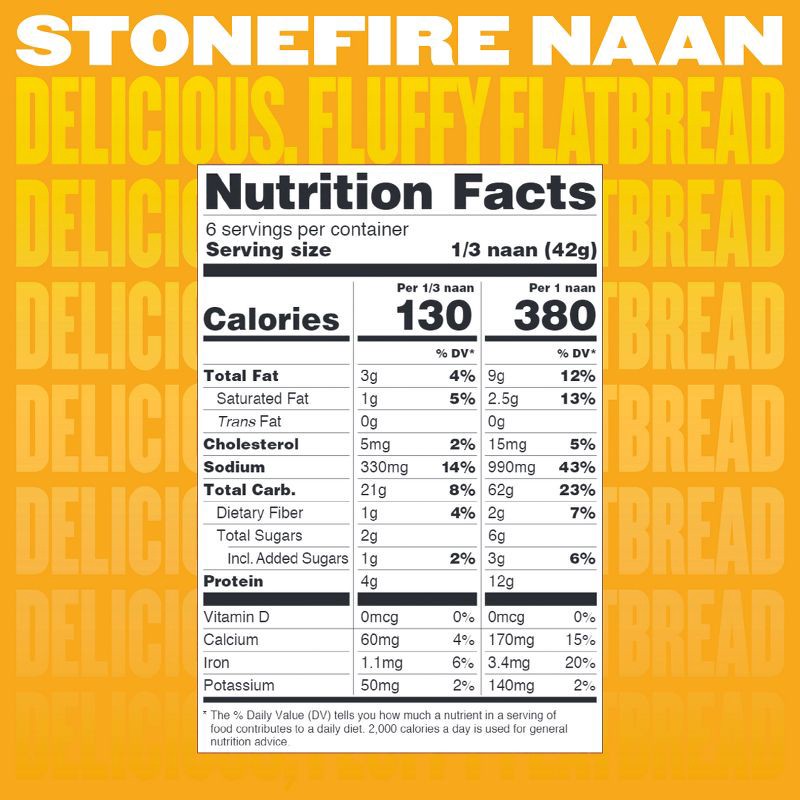 slide 5 of 7, Stonefire Original Naan Bread - 8.8oz/2ct, 2 ct; 8.8 oz