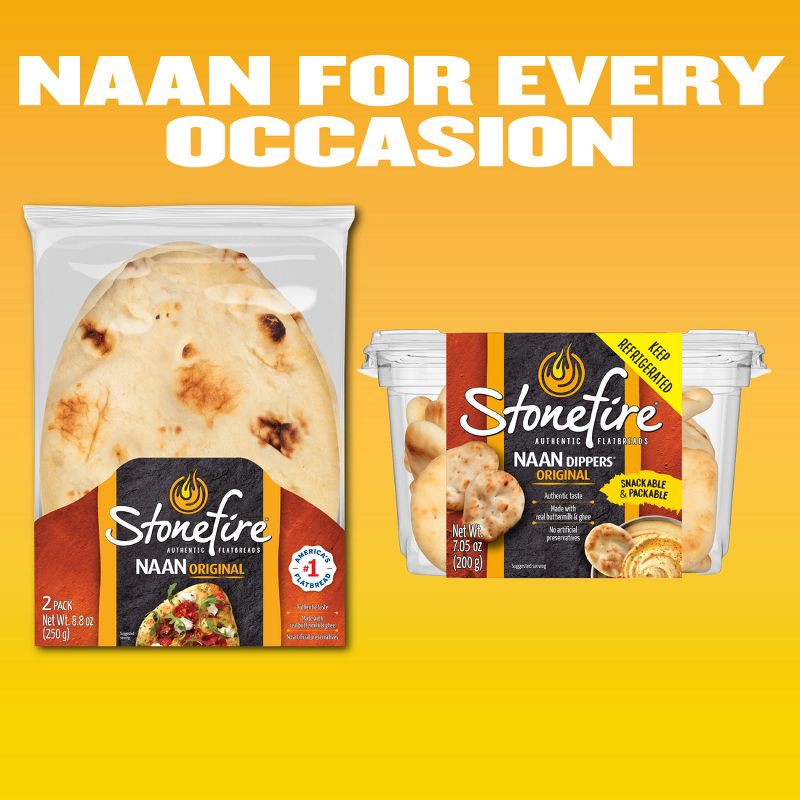 slide 7 of 7, Stonefire Original Naan Bread - 8.8oz/2ct, 2 ct; 8.8 oz