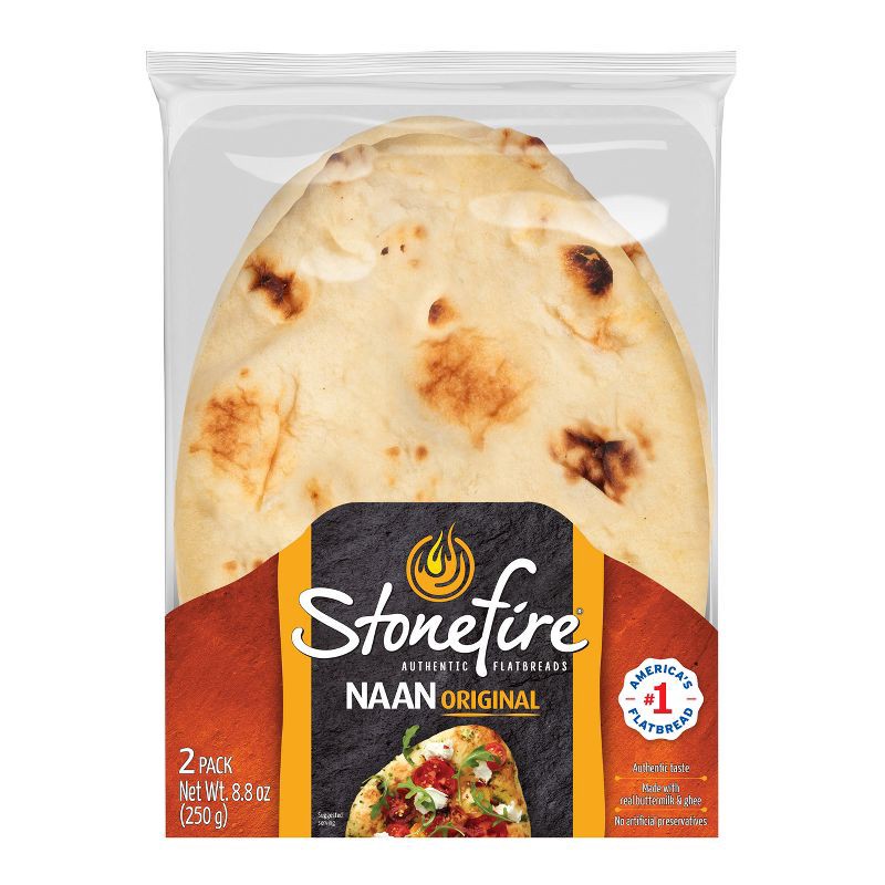 slide 1 of 7, Stonefire Original Naan Bread - 8.8oz/2ct, 2 ct; 8.8 oz