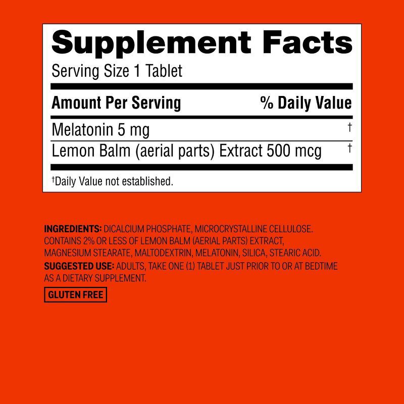 slide 5 of 5, Melatonin 5mg Supplement Tablets - 90ct - up&up™, 90 ct; 5 mg