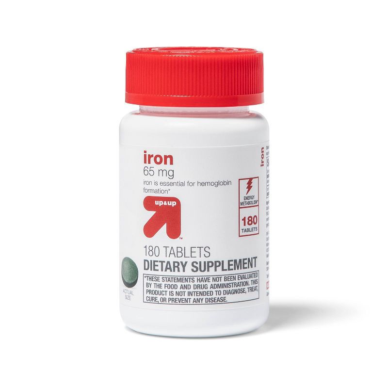 slide 1 of 4, Iron Dietary Supplement Tablets - 180ct - up&up™, 180 ct