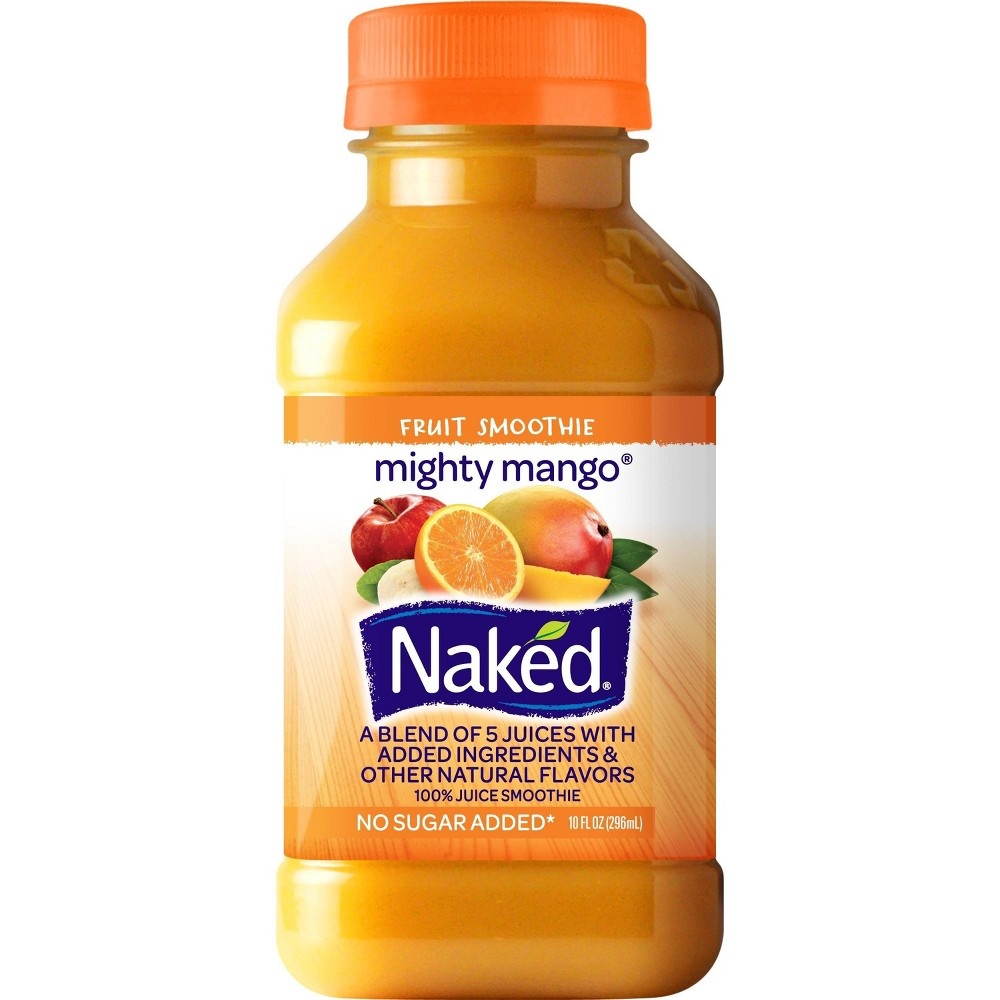 slide 2 of 4, Naked Mighty Mango Vegan Juice 10oz 4pk, 4 ct; 10 oz