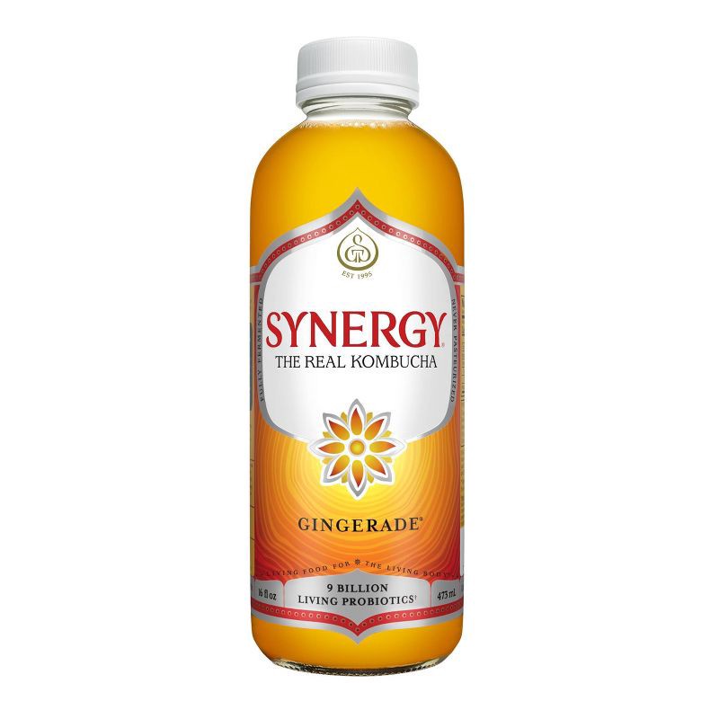 slide 1 of 14, GT's Synergy The Real Kombucha, Gingerade – 16 fl oz, 16 fl oz