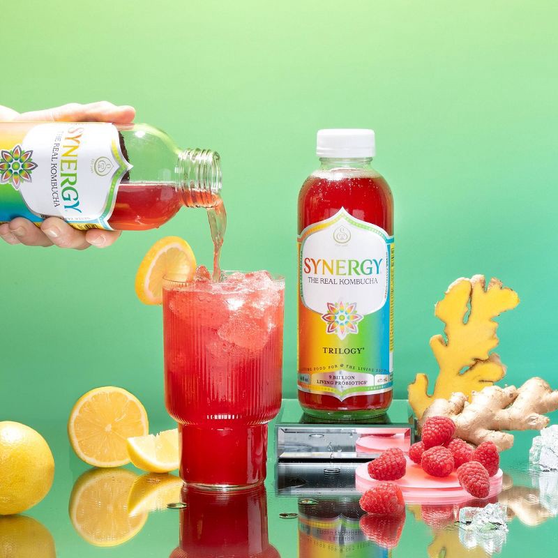 slide 5 of 7, GT's Synergy The Real Kombucha, Trilogy – 16 fl oz, 16 fl oz