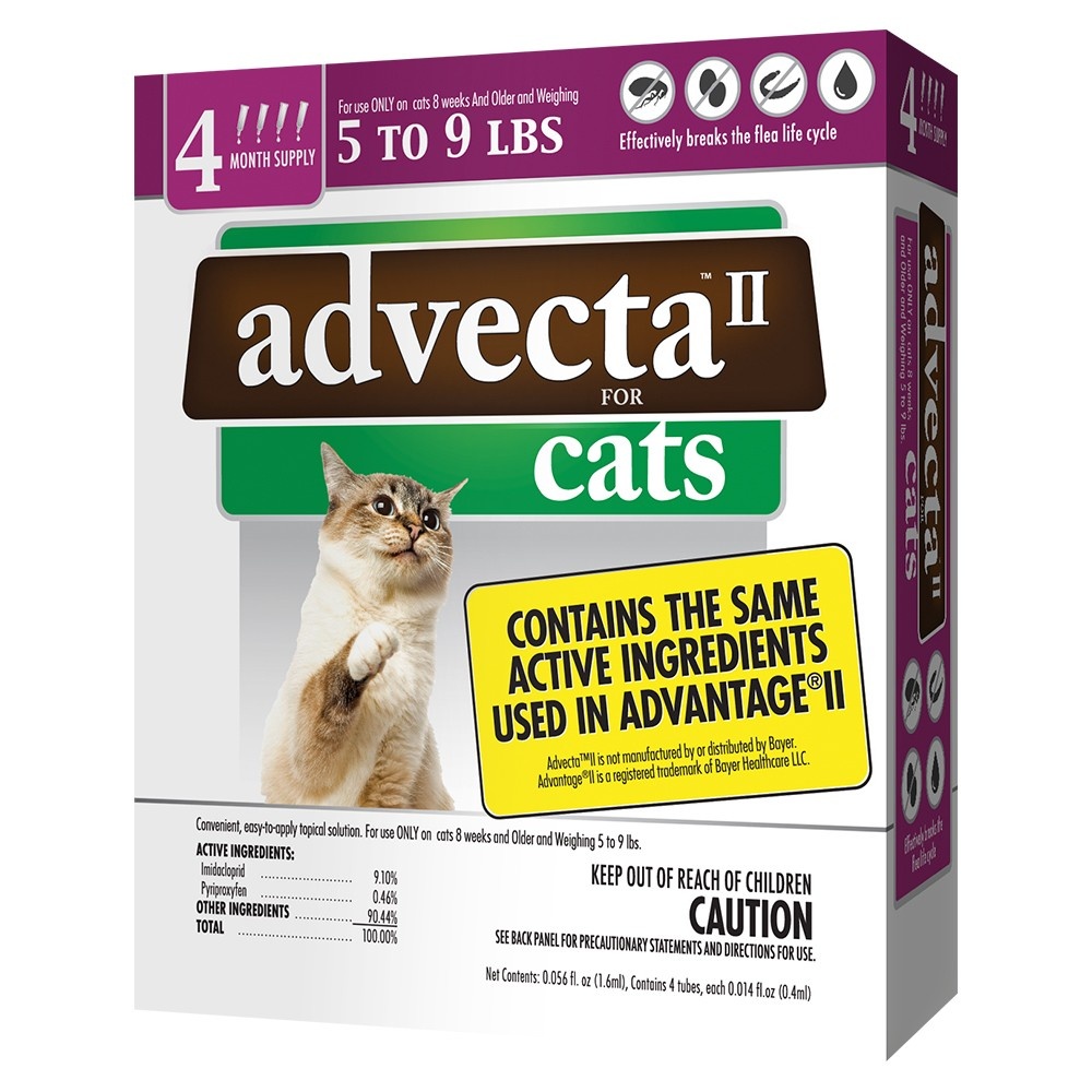slide 1 of 3, Advecta II Flea Drops for Small Cat - 4ct, 0.014 fl oz