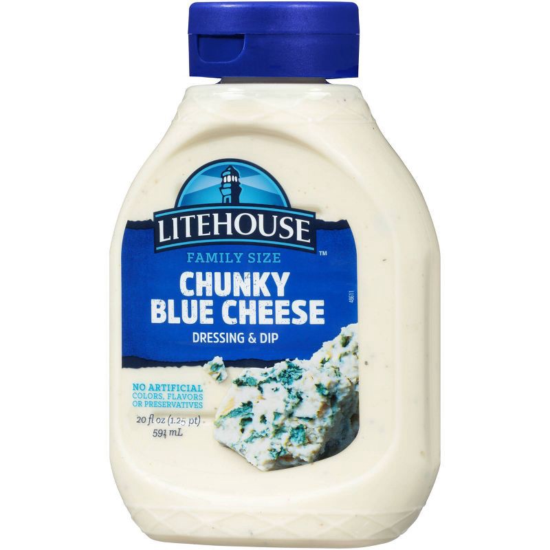 slide 3 of 8, Litehouse Squeeze Blue Cheese Dressing - 20 fl oz, 20 fl oz