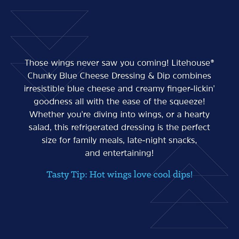 slide 5 of 8, Litehouse Squeeze Blue Cheese Dressing - 20 fl oz, 20 fl oz