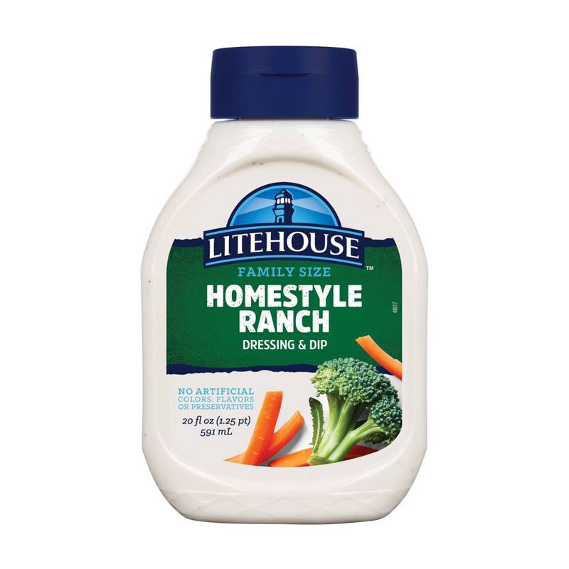 slide 1 of 4, Litehouse Homestyle Ranch Dressing - 20 fl oz, 20 fl oz