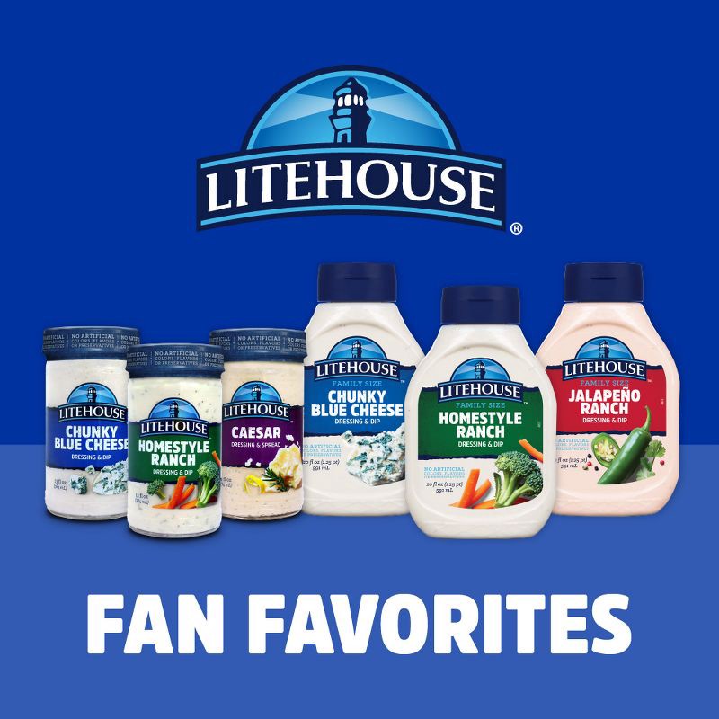 slide 4 of 8, Litehouse Homestyle Ranch Dressing - 20 fl oz, 20 fl oz