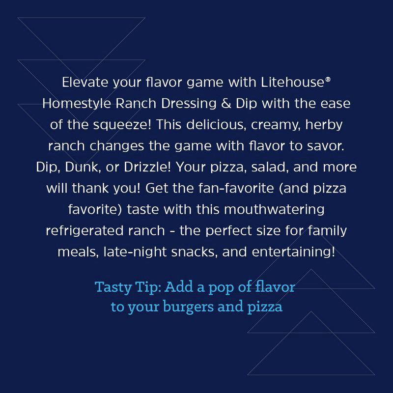 slide 5 of 8, Litehouse Homestyle Ranch Dressing - 20 fl oz, 20 fl oz