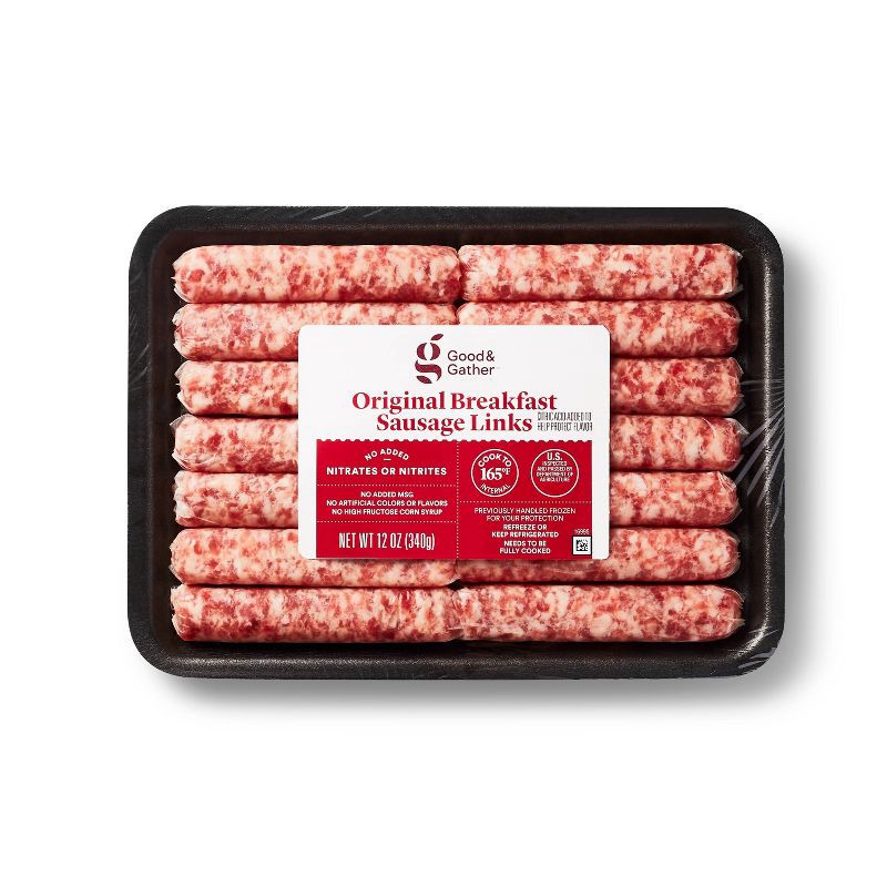 slide 1 of 3, Original Breakfast Sausage Links - 12oz - Good & Gather™, 12 oz