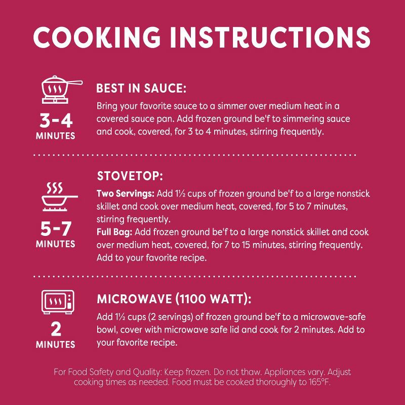 slide 6 of 7, Gardein Plant-Based Frozen Ground Be'f - 13.7oz, 13.7 oz