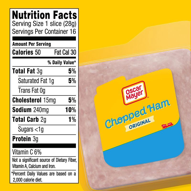 slide 2 of 9, Oscar Mayer Chopped Ham - 16oz, 16 oz