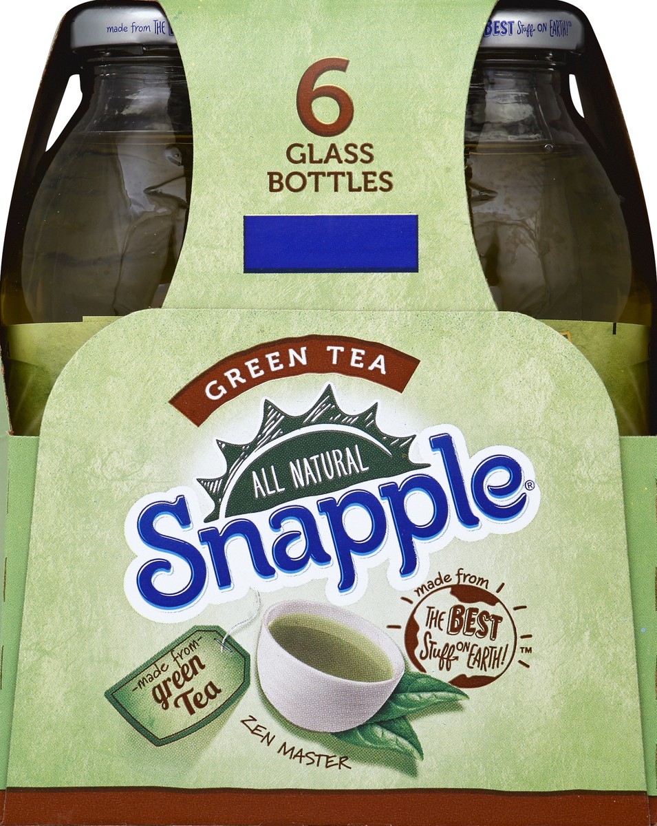 slide 3 of 6, Snapple Green Tea 6 ea, 6 ct