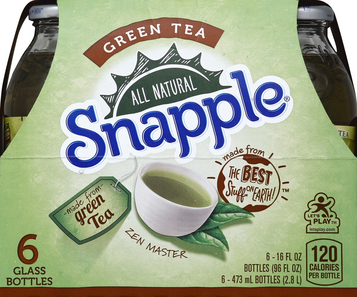 slide 5 of 6, Snapple Green Tea 6 ea, 6 ct