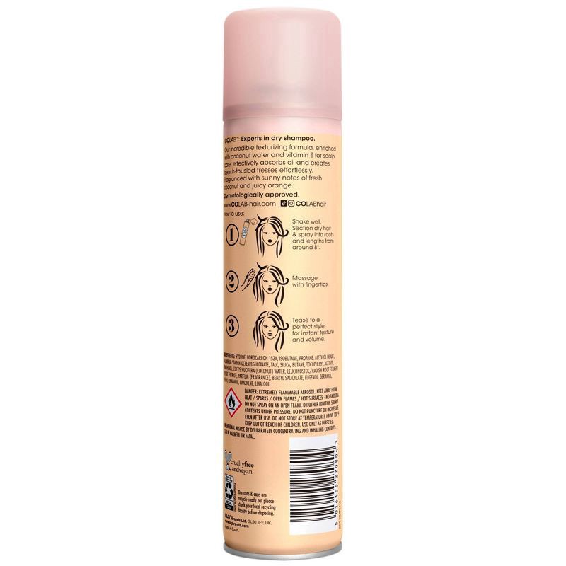 slide 4 of 6, COLAB Dry Shampoo Beach Texturizing Hair Spray - 6.2oz, 6.2 oz