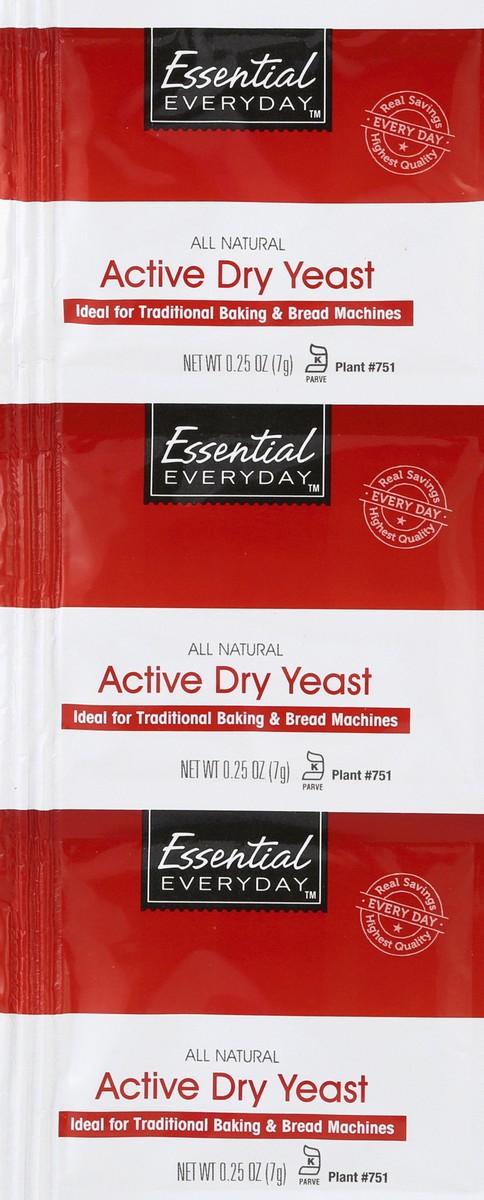 slide 5 of 6, Essential Everyday Active Dry Yeast, 3 ct