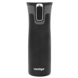 Contigo West Loop 20oz Stainless Steel Travel Mug Black: Autoseal, Vacuum-Insulated, Spillproof Coffee Cup