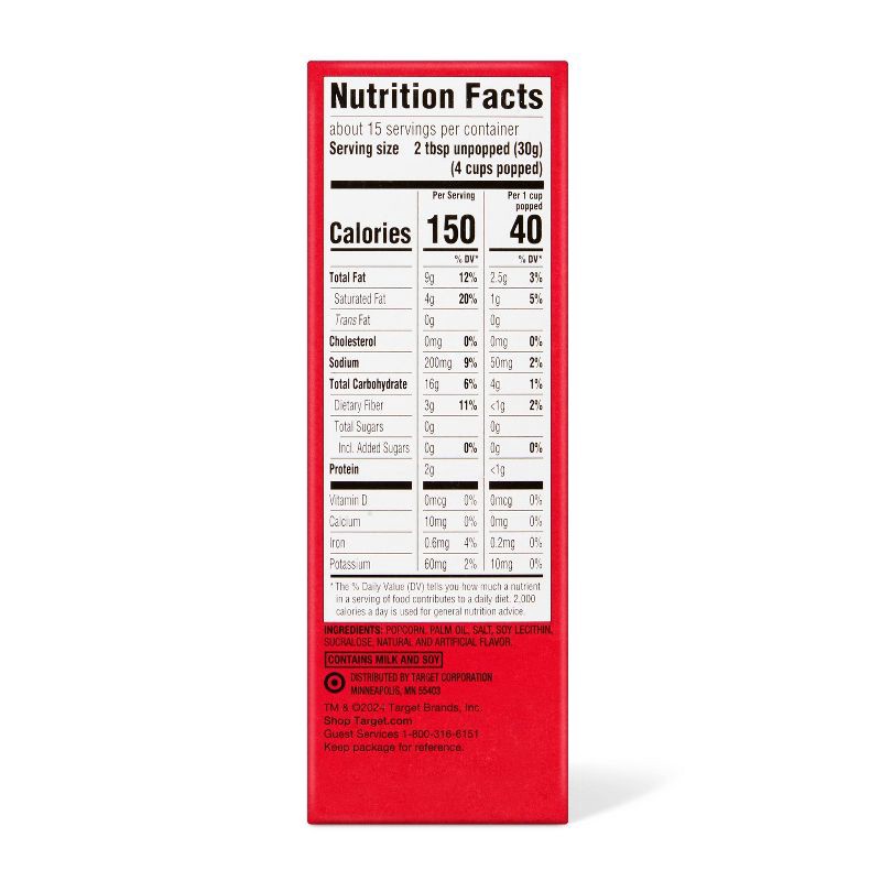 slide 2 of 3, Sweet & Salty Kettle Corn Microwave Popcorn 17.4oz/6ct - Market Pantry™, 6 ct; 17.4 oz