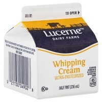 slide 1 of 1, Lucerne Dairy Farms Whipping Cream Ultra-Pasteurized, 1/2 pint