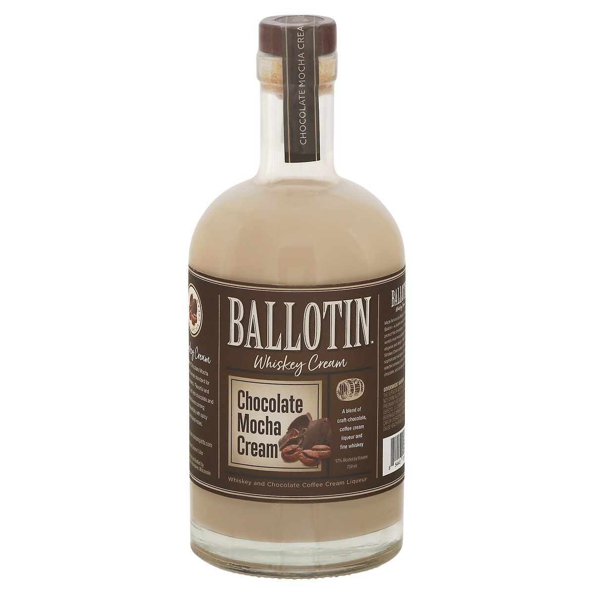 slide 7 of 9, Ballotin Whiskey Chocolate Mocha Cream - 750 ml, 750 ml