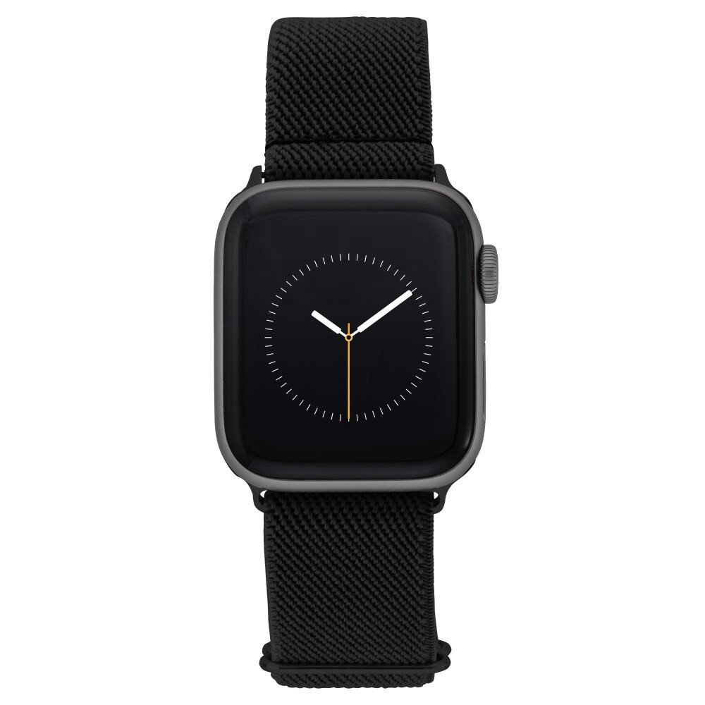 slide 1 of 3, WITHit Apple Watch 38/40/41MM Black Elastic Woven Band w/ slider, 1 ct