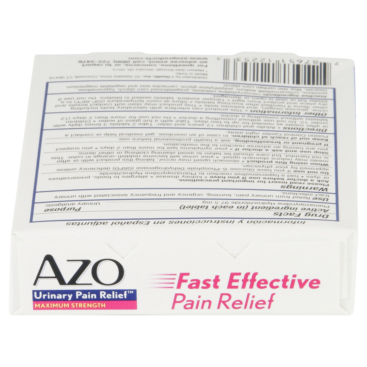 slide 2 of 4, AZO Urinary Pain Relief Maximum Strength Tablets, 12 ct
