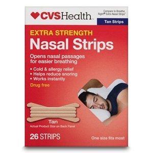 slide 1 of 1, CVS Health Extra Strength Nasal Strips Tan, 26 ct