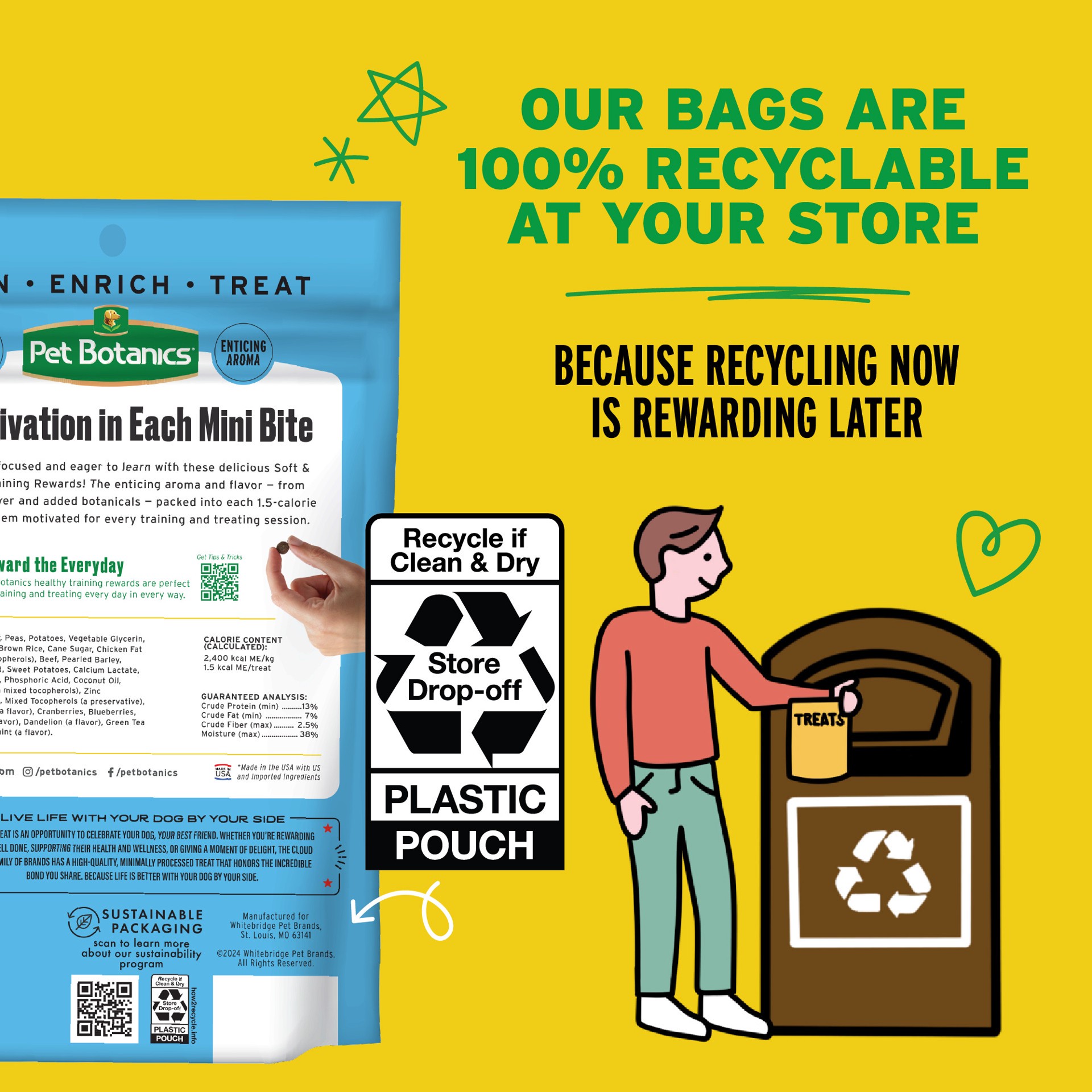 slide 2 of 6, Pet Botanics Training Rewards Mini Soft & Chewy Dog Treats, Beef, 10 oz. Bag, 10 oz