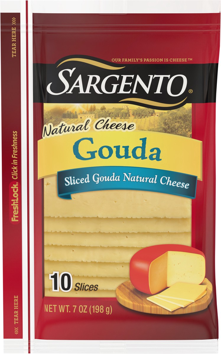 slide 4 of 8, Sargento Gouda Cheese - 7oz/10 slices, 7 oz