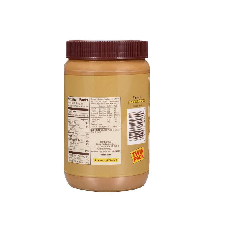 slide 2 of 10, Skippy Twin Pack Natural Creamy Peanut Butter - 40oz, 40 oz