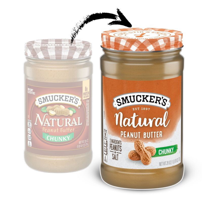 slide 2 of 5, Smucker's Natural Chunky Peanut Butter - 26oz, 26 oz