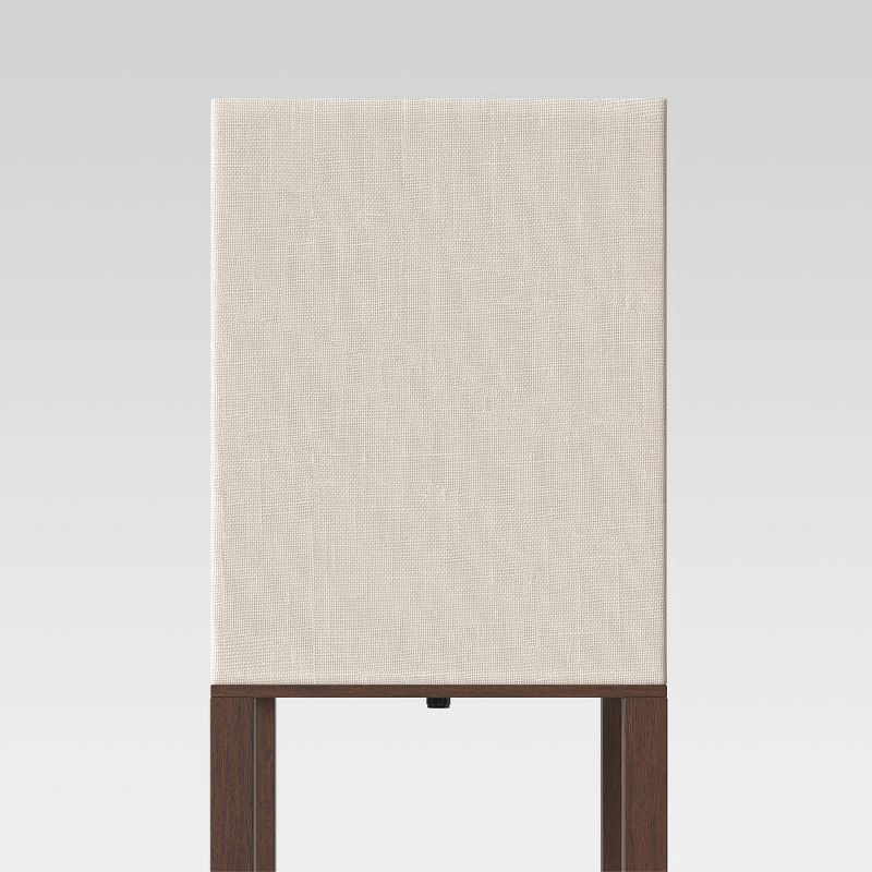 slide 3 of 6, Shelf Floor Lamp Brown - Threshold™: ETL Listed, Linen Shade, MDF Body, 62.5" Tall, 1 ct