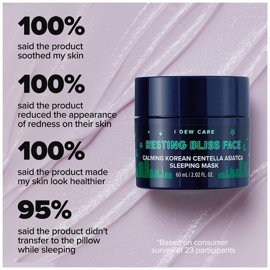 slide 4 of 5, I Dew Care Calming Korean Centella Resting Bliss Face Sleeping Mask 2.03 fl oz, 2.03 fl oz