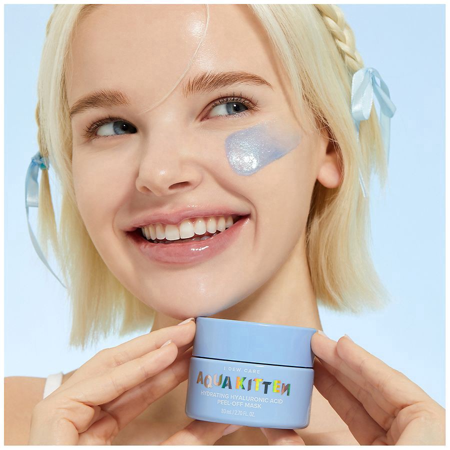 slide 5 of 5, I Dew Care Hydrating Hyaluronic Acid Aqua Kitten Peel-Off Mask 2.70 fl oz, 2.7 fl oz