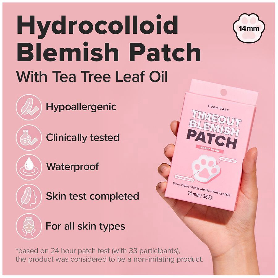 slide 3 of 5, I Dew Care Happy Paws Timeout Blemish Patch 36 ea, 36 ct