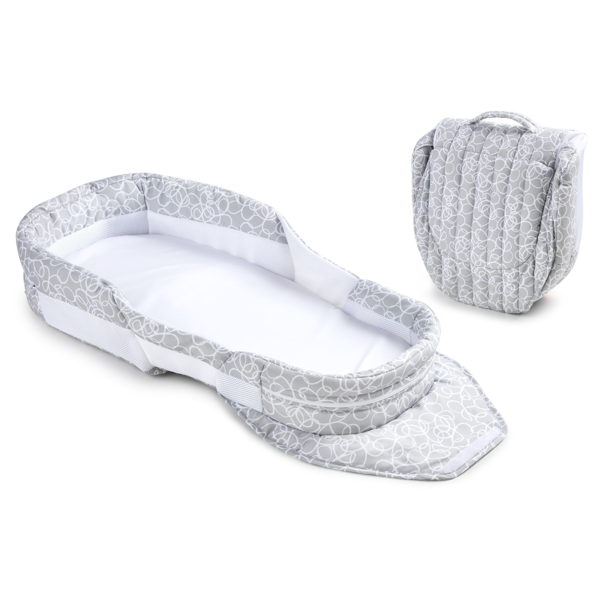 slide 1 of 4, Baby Delight Snuggle Nest Surround BL - Gray, 1 ct